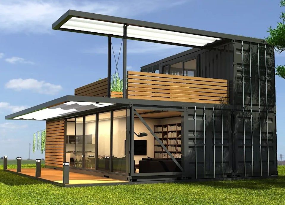 Buried container homes