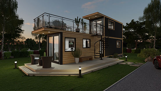 the interior of container houses